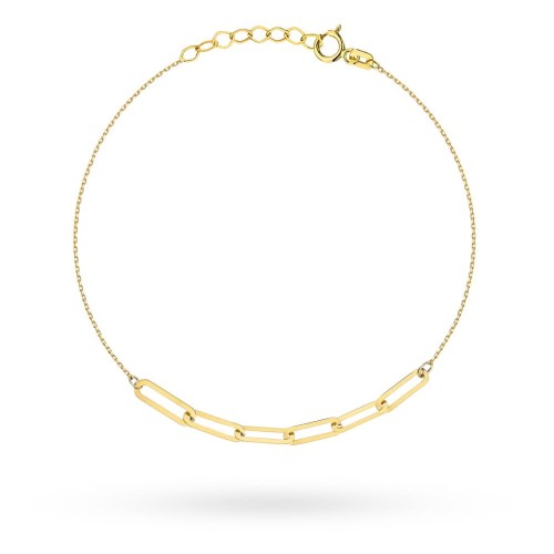 Bransoletka złota sześć splecionych ogniw