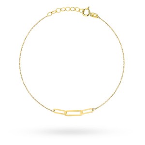 Bransoletka złota trzy splecione ogniwa