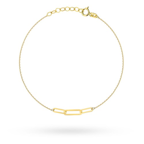 Bransoletka złota trzy splecione ogniwa