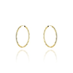 Kolczyki koła diamentowane super lekkie 2,2cm