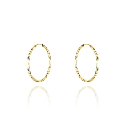 Kolczyki koła diamentowane super lekkie 2,2cm