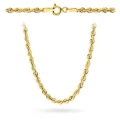 Łańcuszek złoty - splot Korda 42 cm