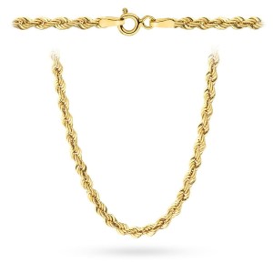 Łańcuszek złoty - splot Korda 42 cm