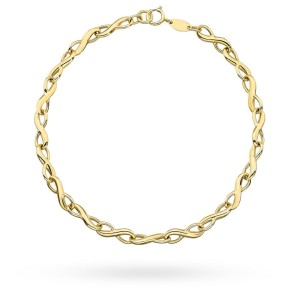 Bransoletka złota znaki nieskończoności