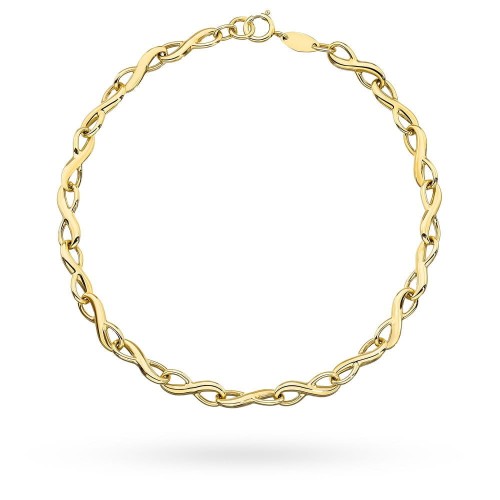 Bransoletka złota znaki nieskończoności