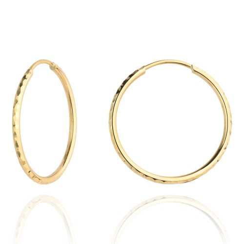 Kolczyki koła diamentowane 3,3 cm