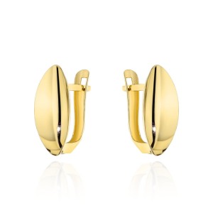 Kolczyki złote klasyczne łezki na angielskim zapięciu