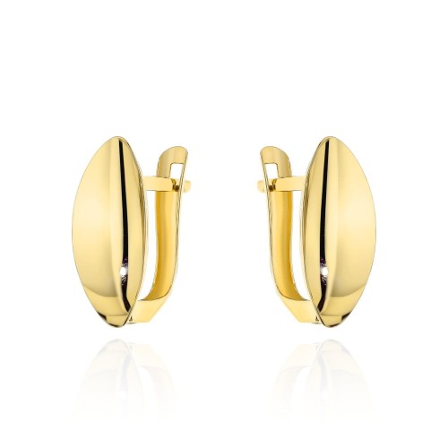 Kolczyki złote klasyczne łezki na angielskim zapięciu