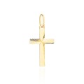 Krzyżyk złoty diamentowany delikatny