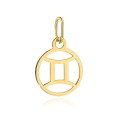 Zawieszka złota znak zodiaku BLIŹNIĘTA