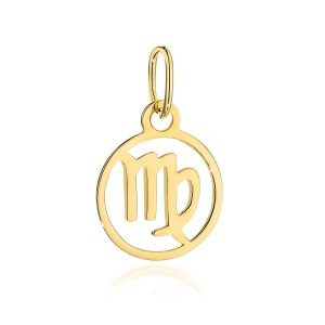 Zawieszka złota znak zodiaku PANNA