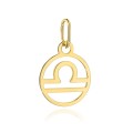 Zawieszka złota znak zodiaku WAGA