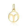 Zawieszka złota znak zodiaku BARAN pr. 333