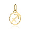 Zawieszka złota znak zodiaku STRZELEC pr. 333