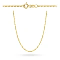 Łańcuszek złoty - splot rolo diamentowany 70 cm