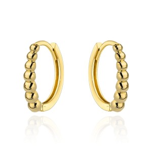 Kolczyki złote kuleczki na kreolu