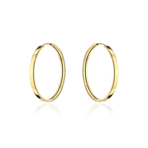 Kolczyki złote gładkie kółka - 2,3mm
