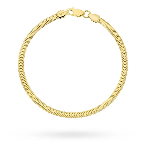 Bransoletka złota żmijka - 3,3 mm
