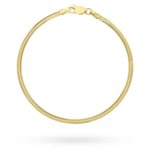 Bransoletka złota żmijka - 2,6 mm próba 585