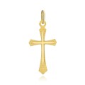 Krzyżyk złoty zdobiony ze żłobieniem próba 585/ Chrzest, Komunia