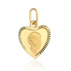 Medalik Matka Boska modląca się w sercu próba 585