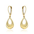 Kolczyki złote wiszące łezki z ażurowym zdobieniem angielskie próba 585