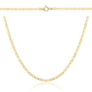 Naszyjnik złoty delikatne blaszki próba 585