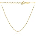 Naszyjnik złoty z kulkami diamentowanymi 39+3cm