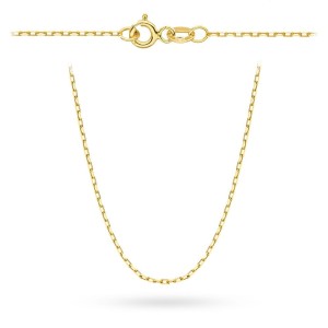 Łańcuszek złoty pr. 585 - splot ankier 60 cm