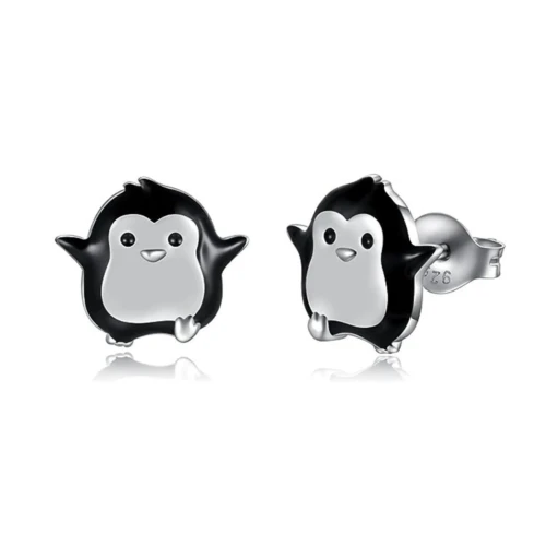 Kolczyki-srebrne-Pingwin-dla-dziewczynki-sztyft-925-.webp