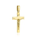 Krzyż złoty z ukrzyżowanym Jezusem