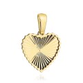 Zawieszka złota diamentowane serduszko w oprawie