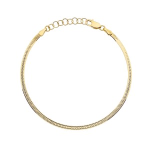 Bransoletka złota jednostronnie diamentowana 2,5mm