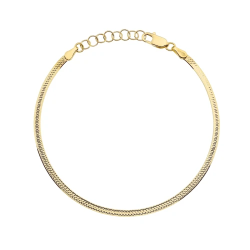 Bransoletka złota jednostronnie diamentowana 2,5mm