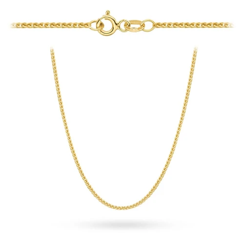 Łańcuszek złoty pr. 375 - splot lisi ogon 42 cm