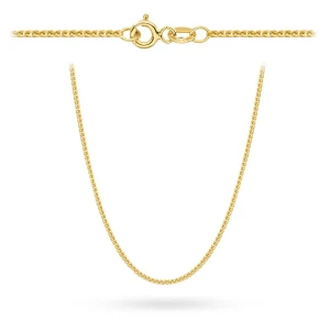 Łańcuszek złoty pr. 375 - splot lisi ogon 50 cm