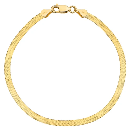 Bransoletka złota taśma - 3,5 mm