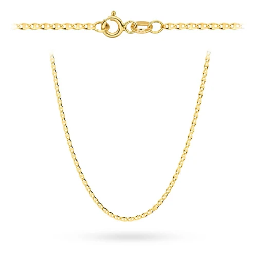 Łańcuszek złoty pr. 375 - splot gucci 42 cm