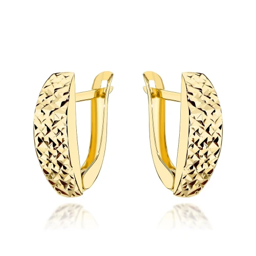 Kolczyki złote diamentowane pr. 585