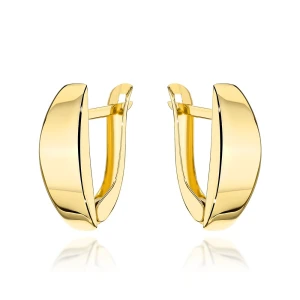 Kolczyki złote gładkie pr. 585