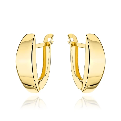 Kolczyki złote gładkie pr. 585