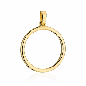 Zawieszka złota gładki ring