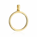 Zawieszka złota gładki ring