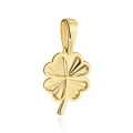 Zawieszka złota diamentowana koniczynka z łodygą pr. 375