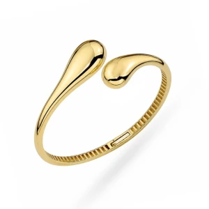 Bransoletka złota z kolekcji "BONO ROSSO" - gładkie łezki próba 585