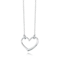 Srebrny naszyjnik Choker z sercem regulowany 925