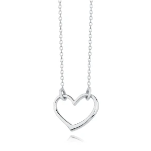 Srebrny naszyjnik Choker z sercem regulowany 925