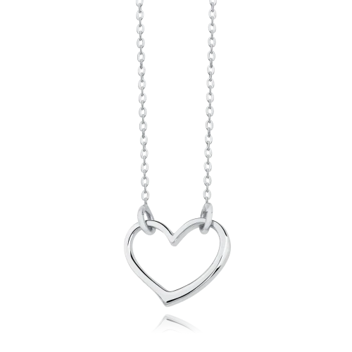 Srebrny naszyjnik Choker z sercem regulowany 925