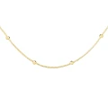 Naszyjnik srebrny pozłacany z kulkami choker regulowany 925
