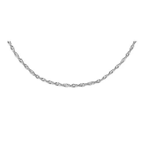 Łańcuszek srebrny - singapur